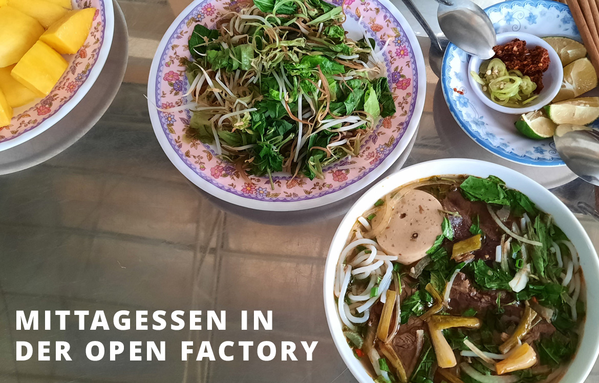 Und was gibt’s zu Mittag in der Open Factory? Jeden Tag etwas Anderes, jeden Tag etwas Leckeres!
